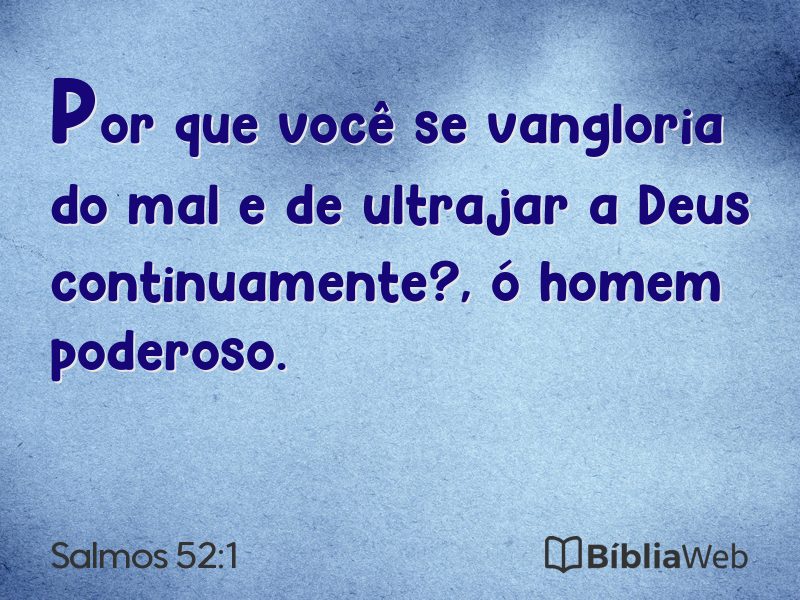 Salmos 52:1 em imagem para compartilhar