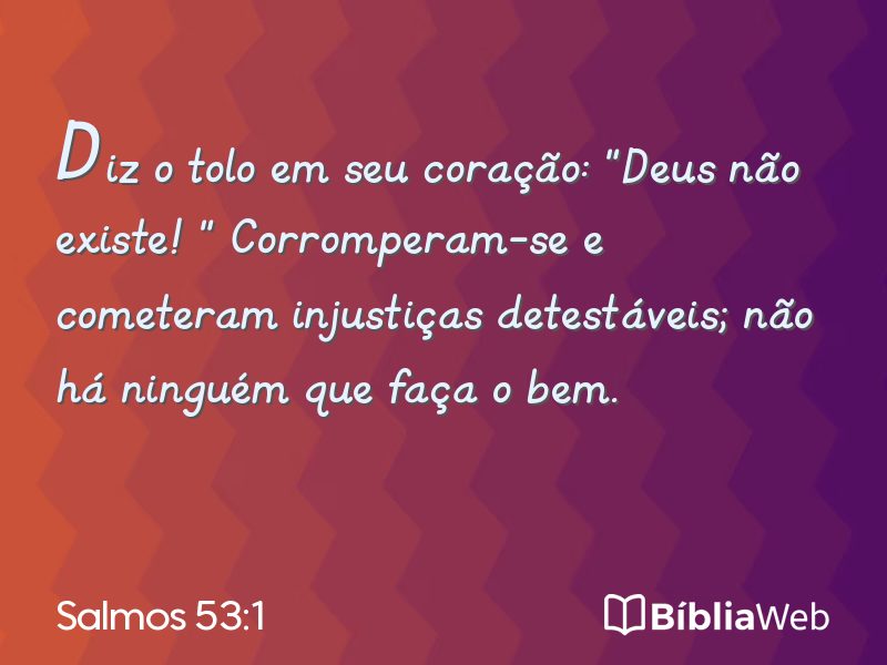 Salmos 53:1 em imagem para compartilhar