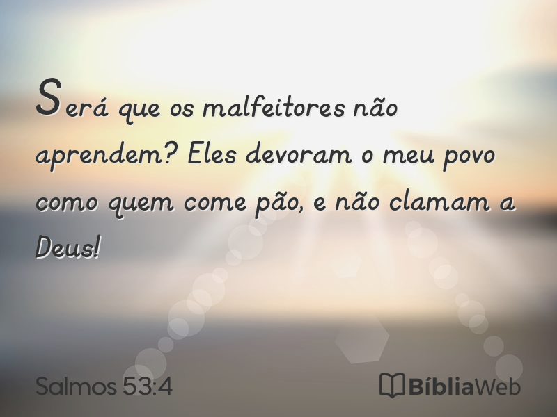 Salmos 53:4 em imagem para compartilhar