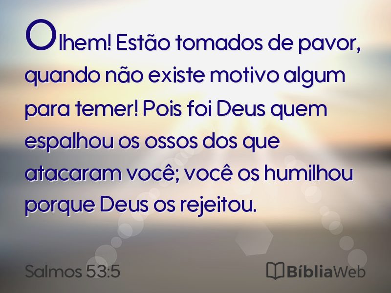 Salmos 53:5 em imagem para compartilhar