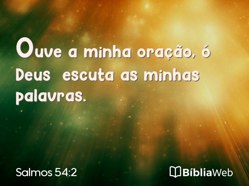 Salmos 54:2 em imagem para compartilhar
