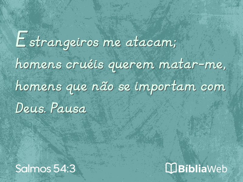 Salmos 54:3 em imagem para compartilhar