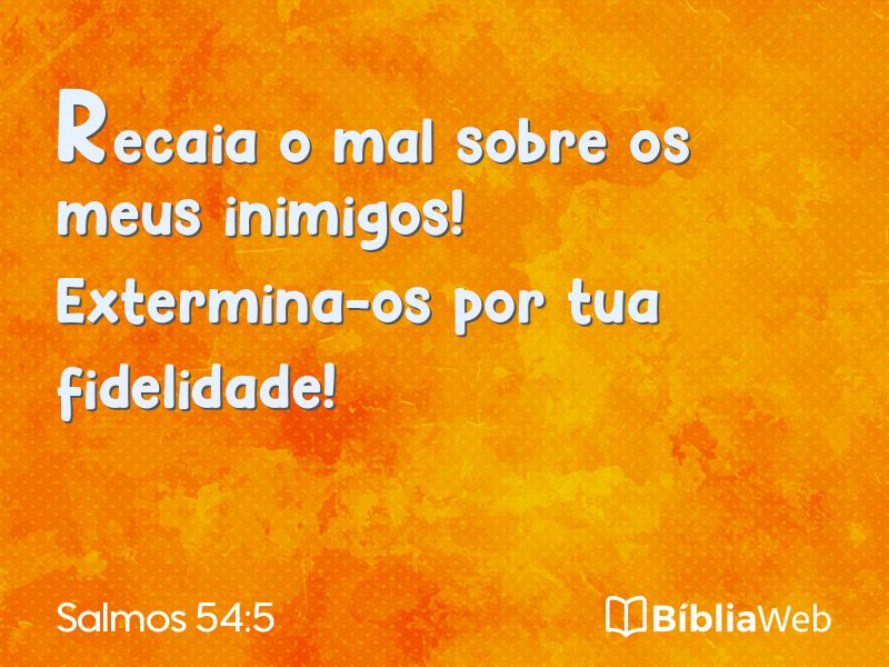 Salmos 54:5 em imagem para compartilhar
