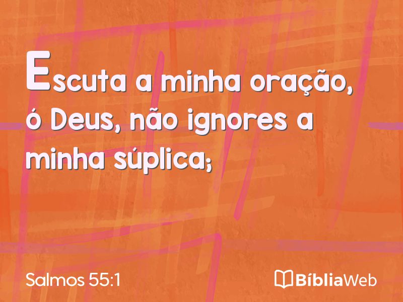 Salmos 55:1 em imagem para compartilhar