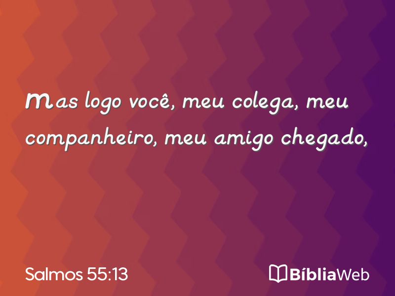 Salmos 55:13 em imagem para compartilhar