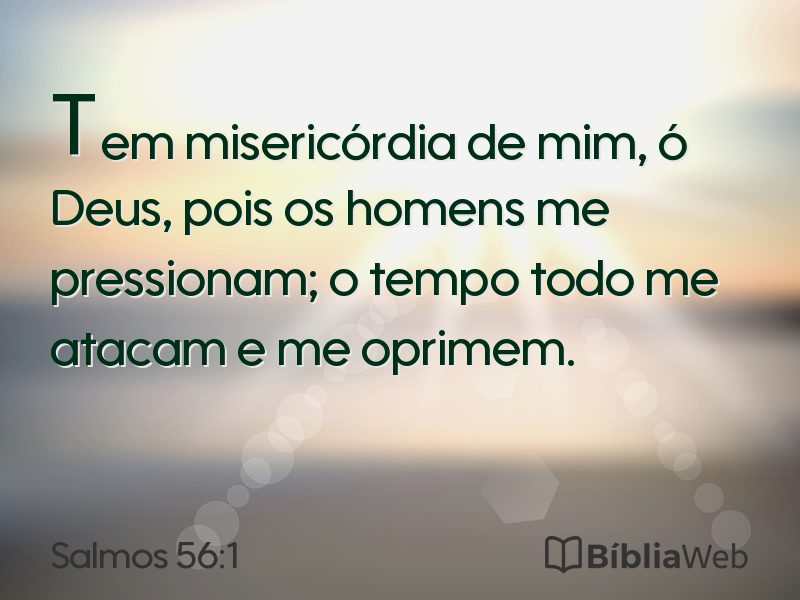 Salmos 56:1 em imagem para compartilhar