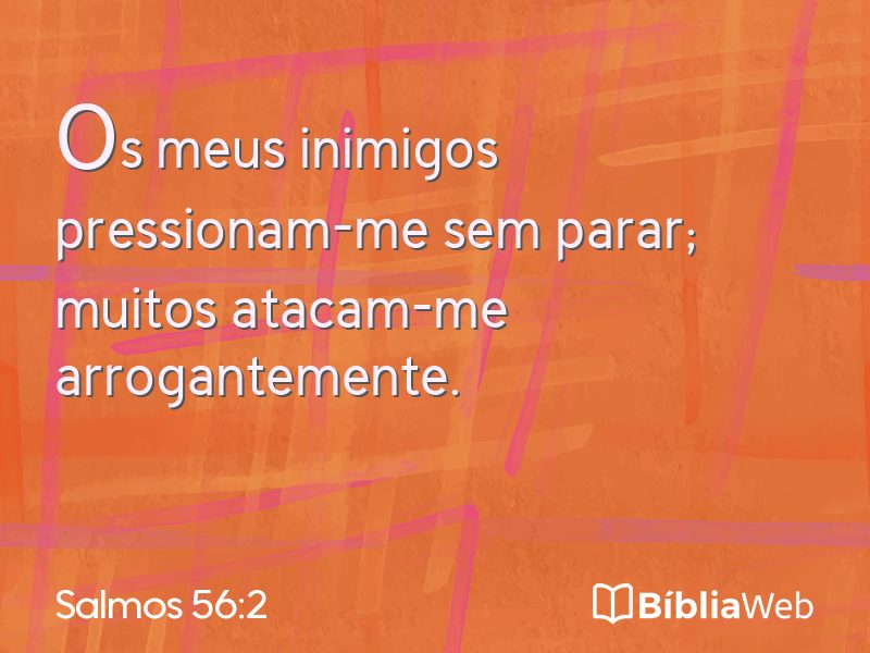 Salmos 56:2 em imagem para compartilhar