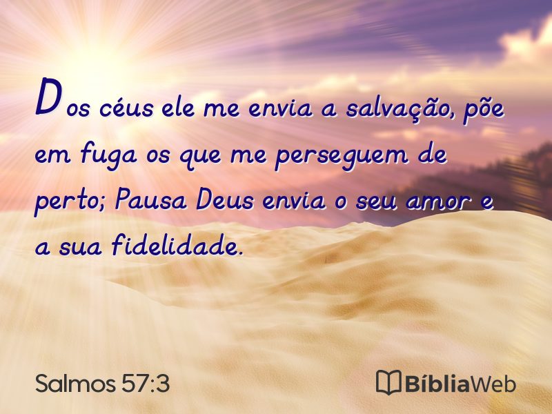 Salmos 57:3 em imagem para compartilhar