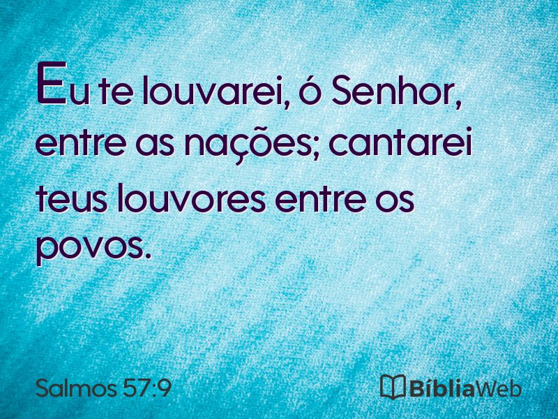 Salmos 57:9 em imagem para compartilhar