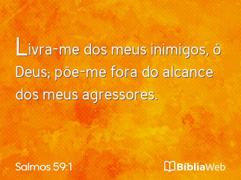 Salmos 59:1 em imagem para compartilhar