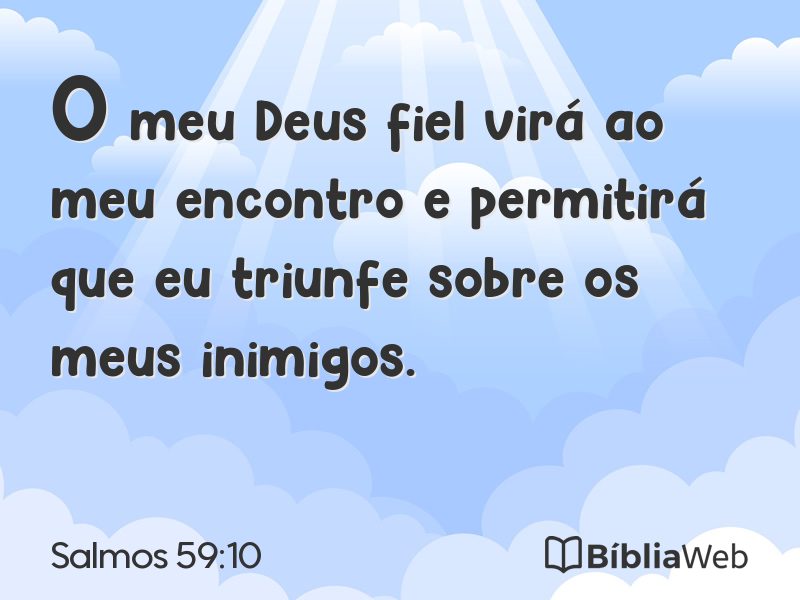 Salmos 59:10 em imagem para compartilhar