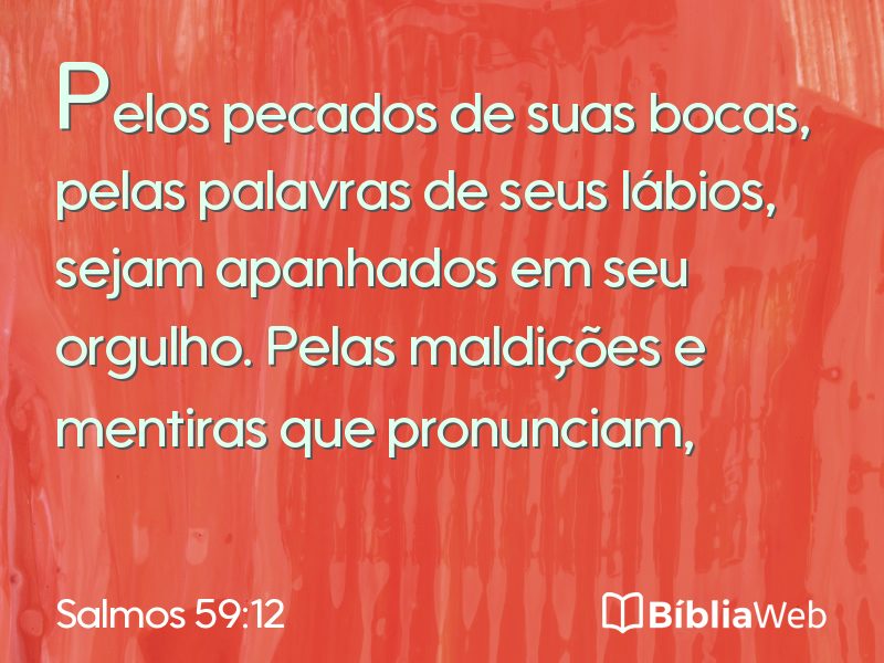 Salmos 59:12 em imagem para compartilhar