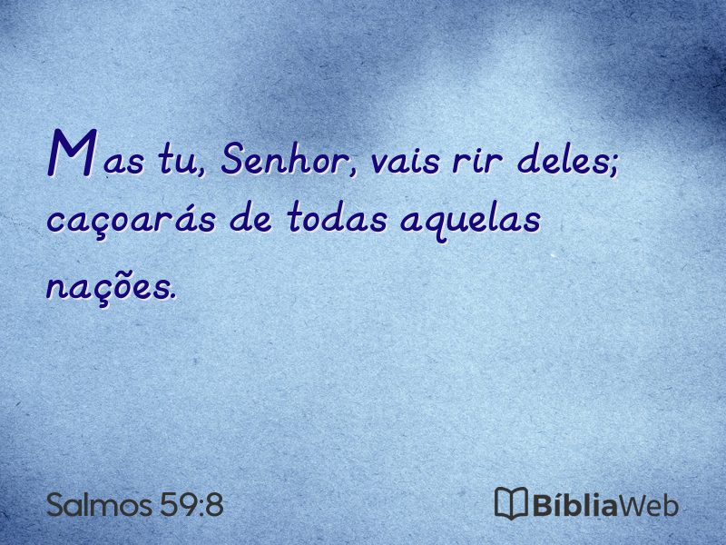 Salmos 59:8 em imagem para compartilhar