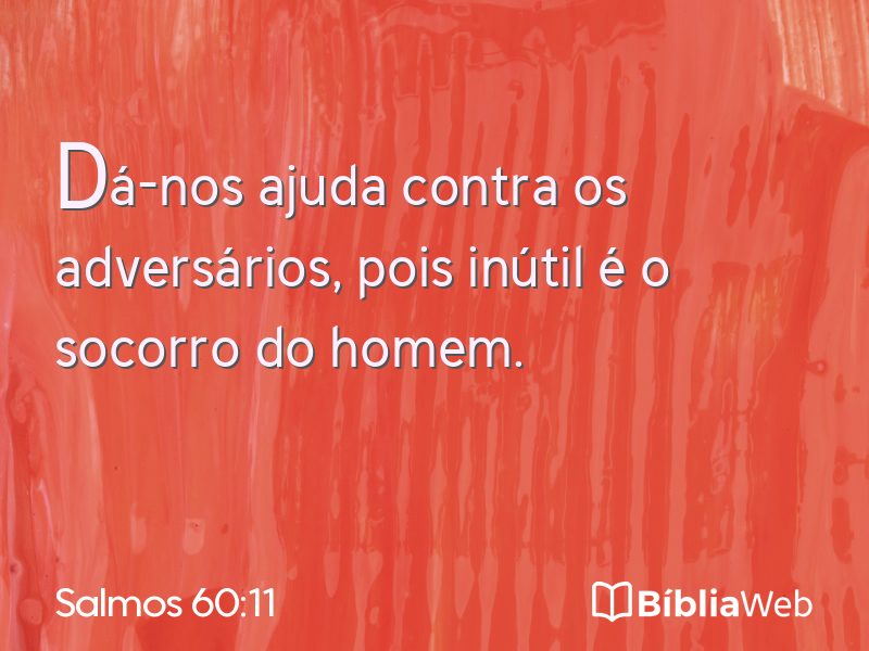 Salmos 60:11 em imagem para compartilhar