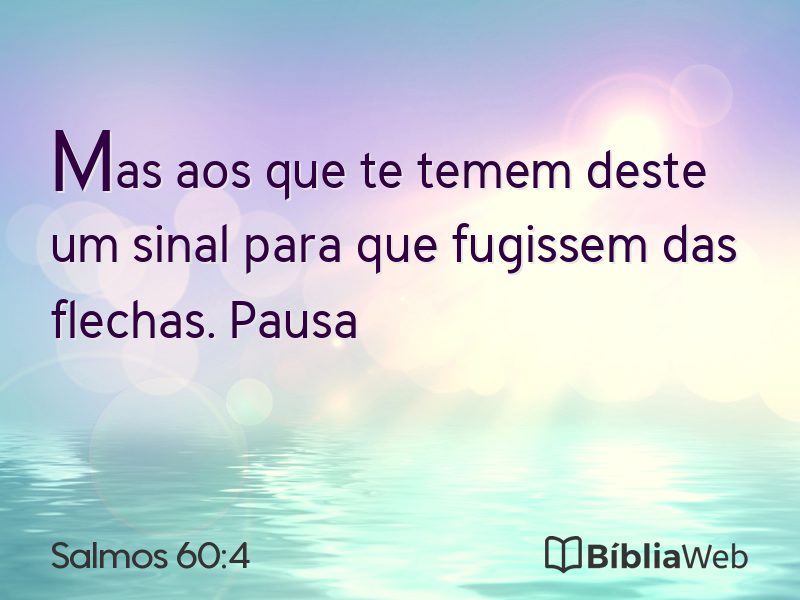 Salmos 60:4 em imagem para compartilhar