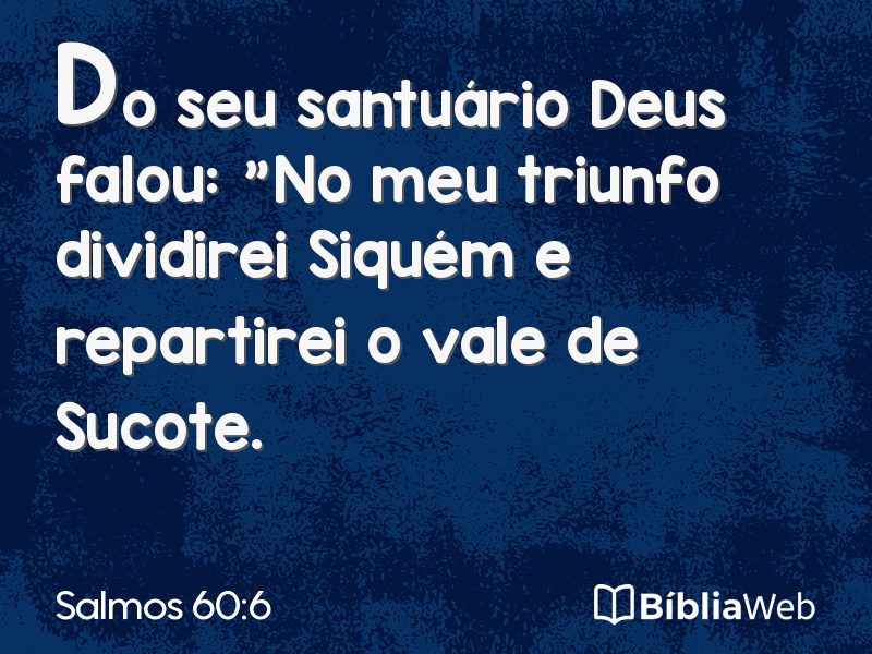 Salmos 60:6 em imagem para compartilhar