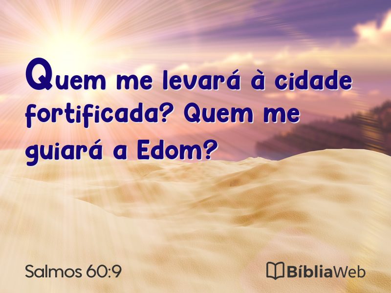 Salmos 60:9 em imagem para compartilhar
