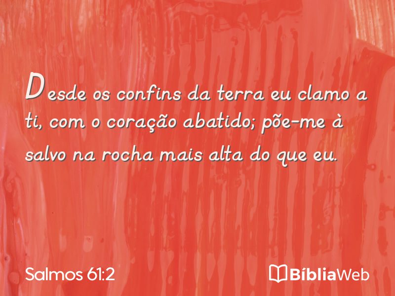 Salmos 61:2 em imagem para compartilhar