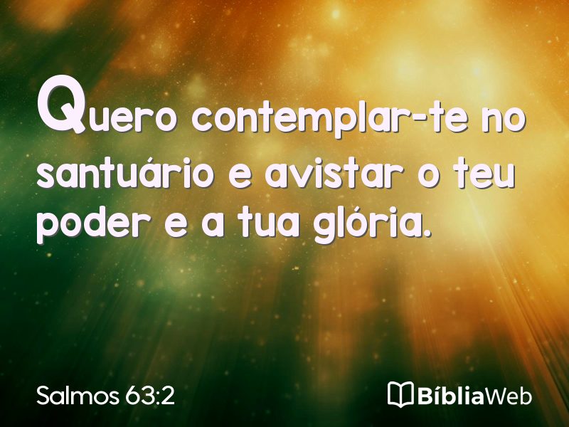 Salmos 63:2 em imagem para compartilhar