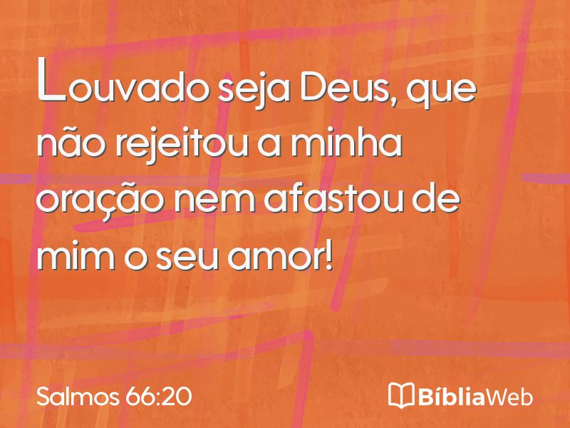 Salmos 66:20 em imagem para compartilhar