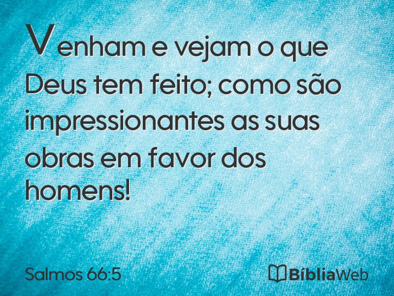 Salmos 66:5 em imagem para compartilhar