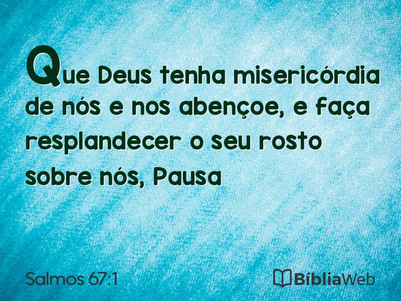 Salmos 67:1 em imagem para compartilhar