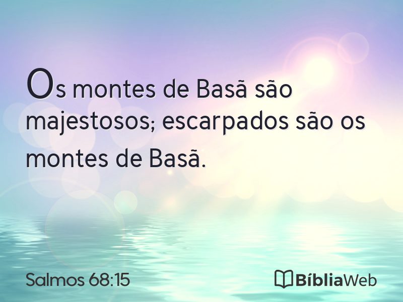 Salmos 68:15 em imagem para compartilhar