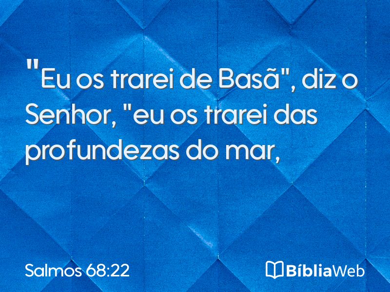 Salmos 68:22 em imagem para compartilhar