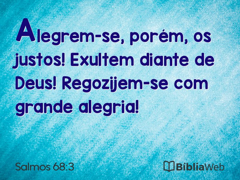 Salmos 68:3 em imagem para compartilhar