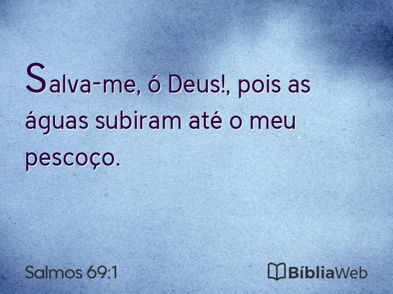 Salmos 69:1 em imagem para compartilhar
