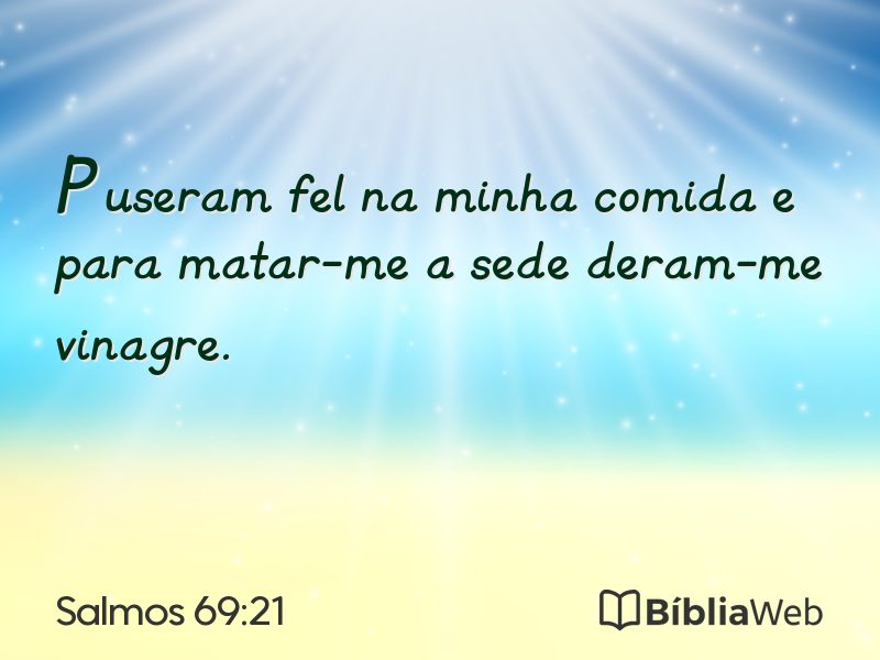 Salmos 69:21 em imagem para compartilhar