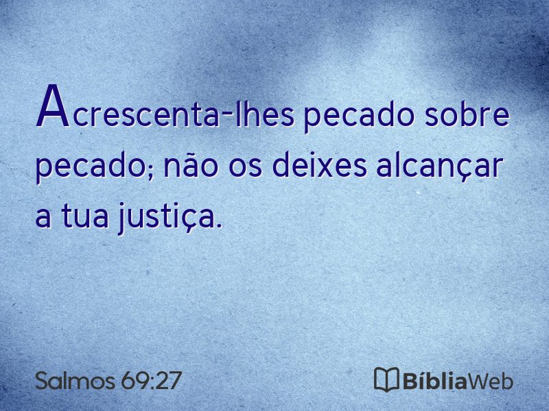 Salmos 69:27 em imagem para compartilhar