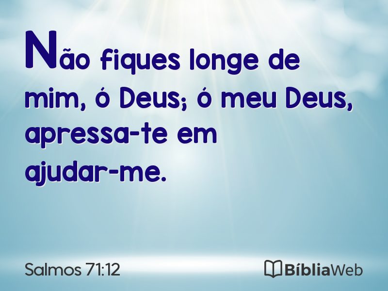 Salmos 71:12 em imagem para compartilhar