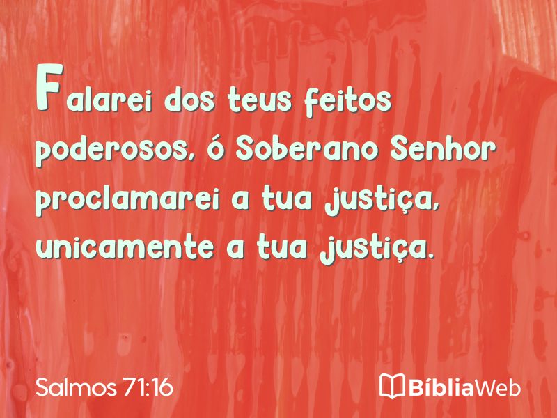 Salmos 71:16 em imagem para compartilhar
