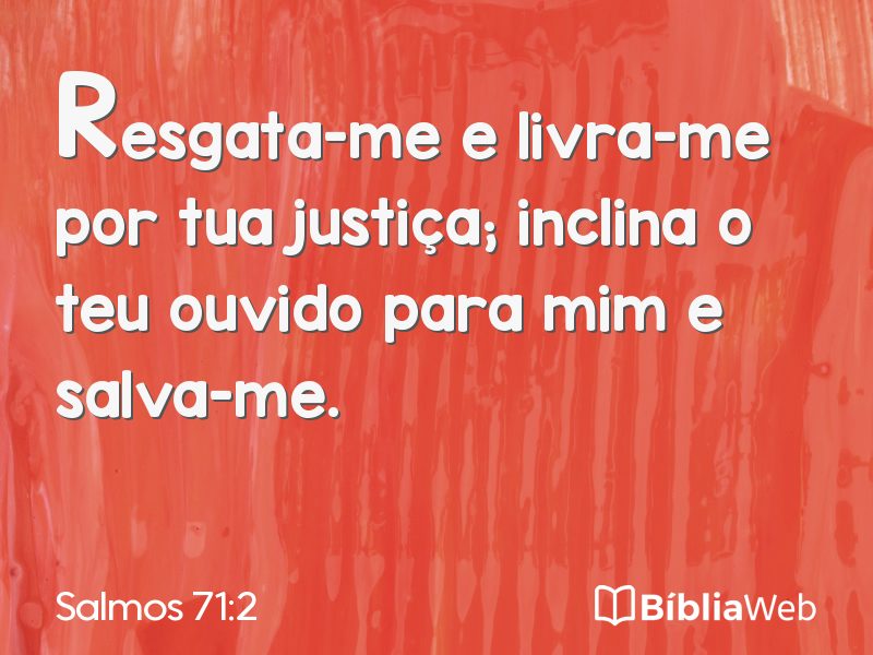 Salmos 71:2 em imagem para compartilhar