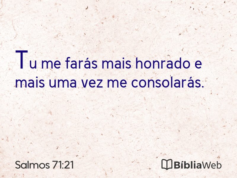 Salmos 71:21 em imagem para compartilhar