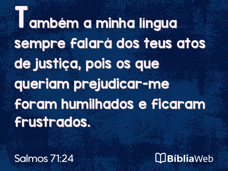 Salmos 71:24 em imagem para compartilhar