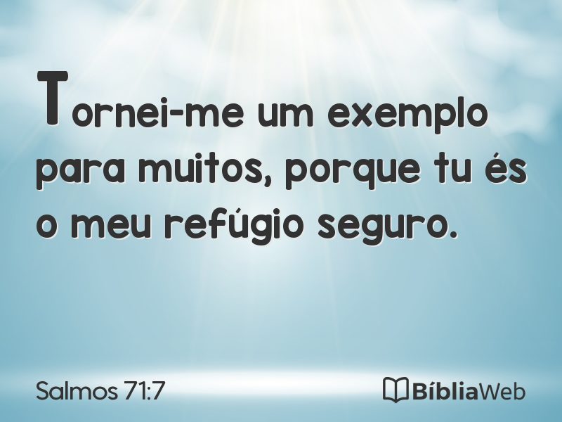 Salmos 71:7 em imagem para compartilhar