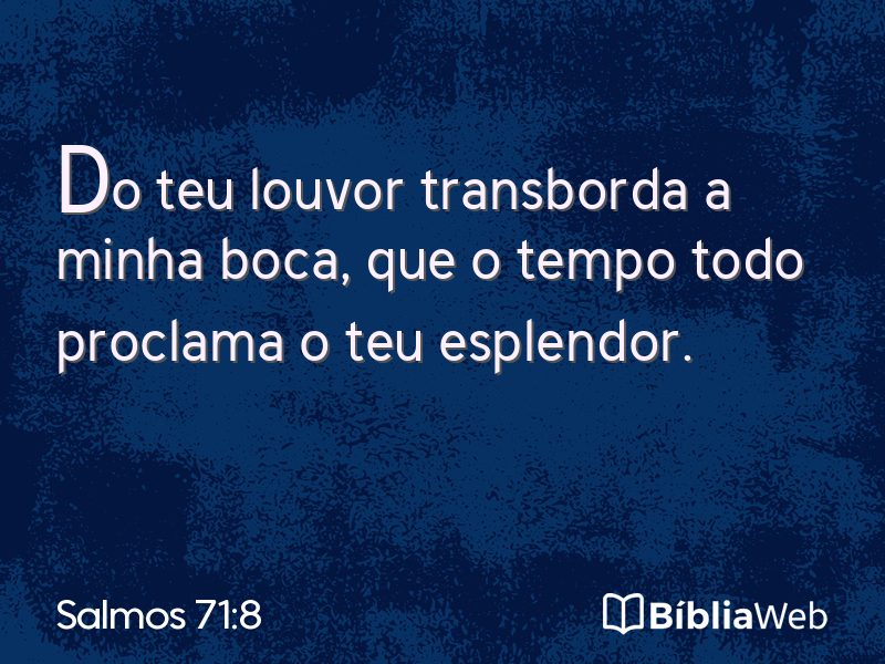 Salmos 71:8 em imagem para compartilhar
