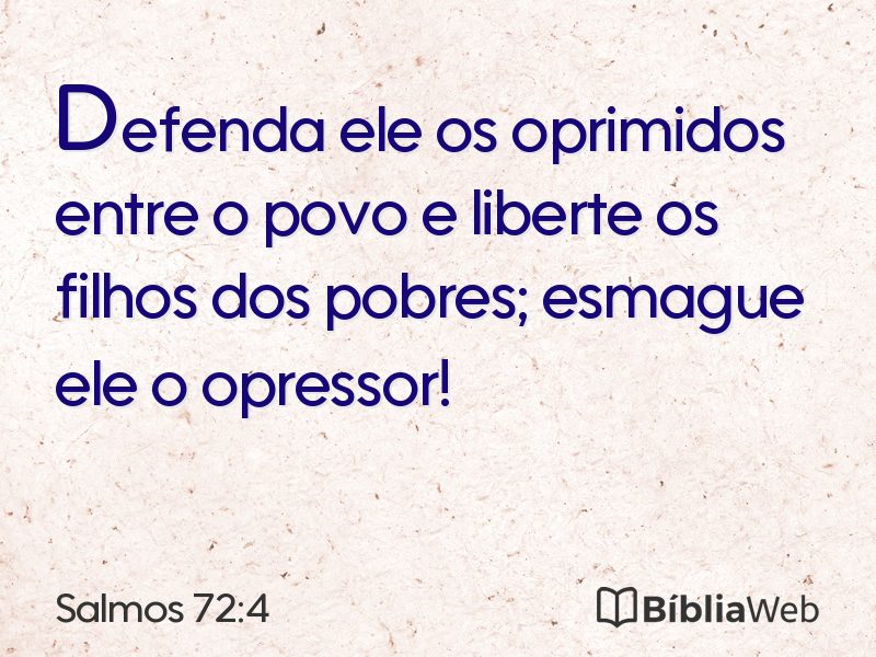 Salmos 72:4 em imagem para compartilhar