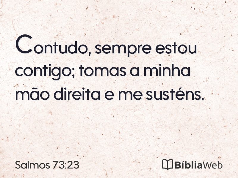 Salmos 73:23 em imagem para compartilhar
