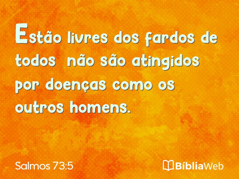 Salmos 73:5 em imagem para compartilhar