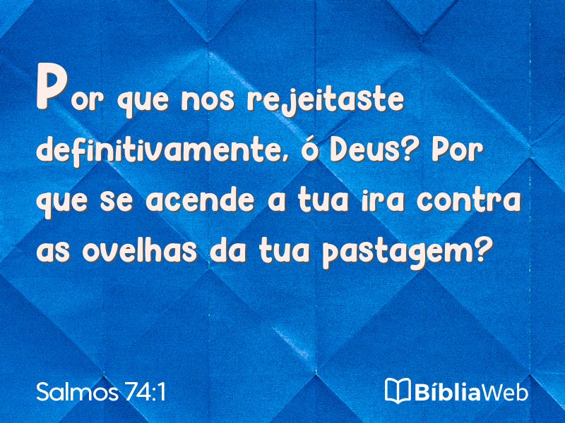 Salmos 74:1 em imagem para compartilhar