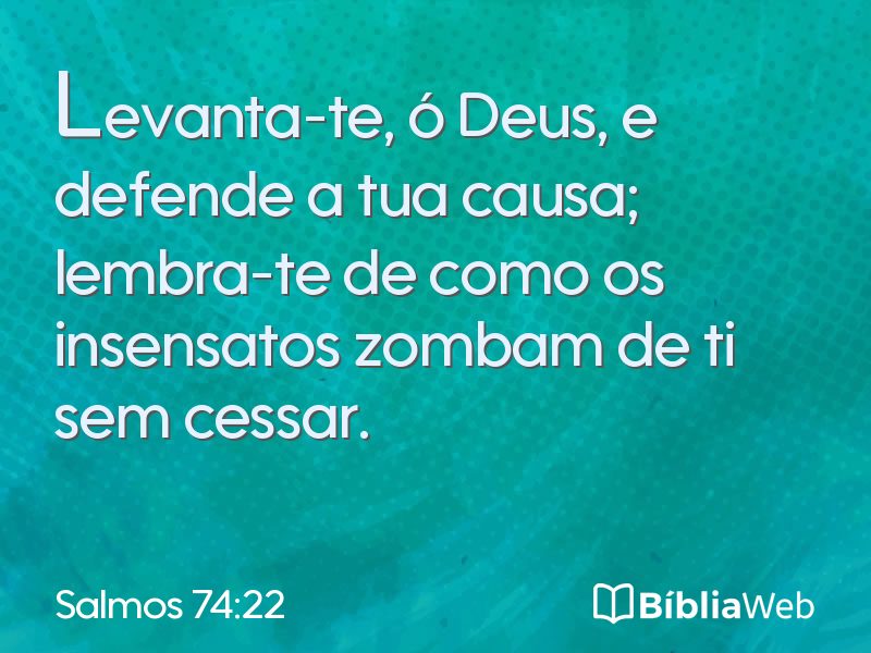 Salmos 74:22 em imagem para compartilhar