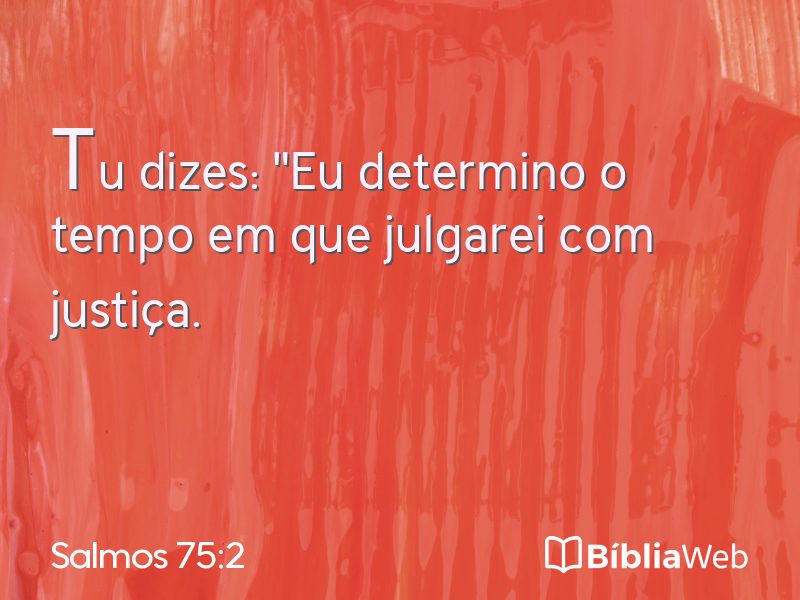 Salmos 75:2 em imagem para compartilhar