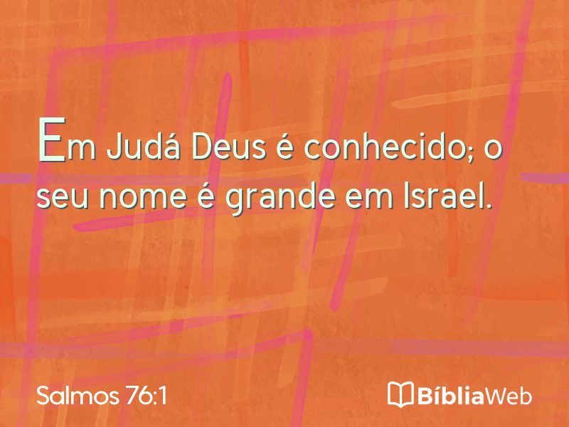 Salmos 76:1 em imagem para compartilhar