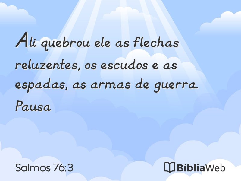 Salmos 76:3 em imagem para compartilhar