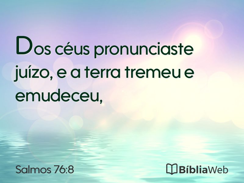 Salmos 76:8 em imagem para compartilhar