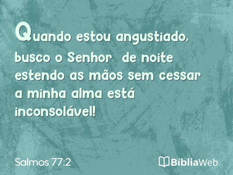 Salmos 77:2 em imagem para compartilhar