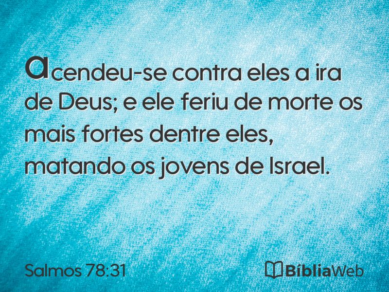 Salmos 78:31 em imagem para compartilhar